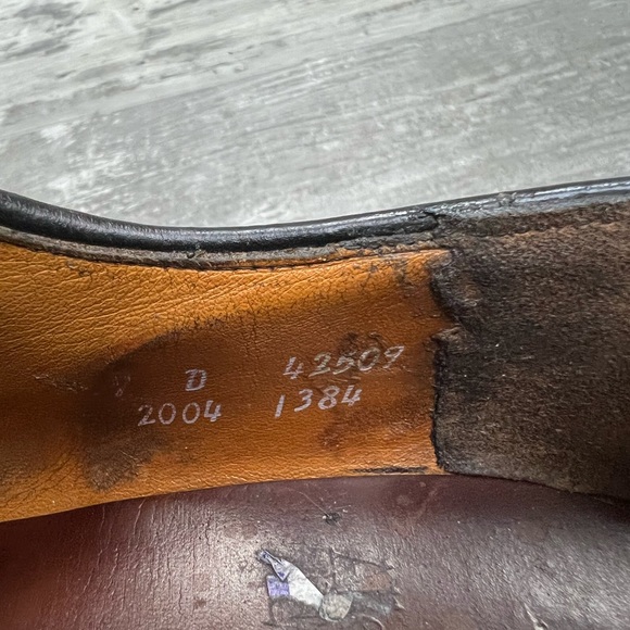 Allen Edmonds Byron Black Cap-Toe Oxfords Dress Shoes 9 D - Picture 15 of 15